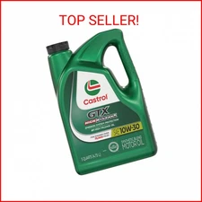 Castrol GTX High Mileage 10W-30 Synthetic Blend Motor Oil, 5 Quarts