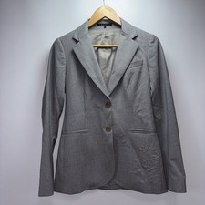 Theory Women’s Gray Wool Blend Two Button Blazer Jacket Size 4 Made in USA