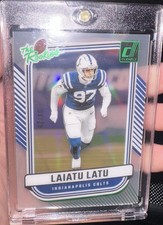 2024 Panini Clearly Donruss Clearly - the Rookies Laiatu Latu #13 - /25 Colts
