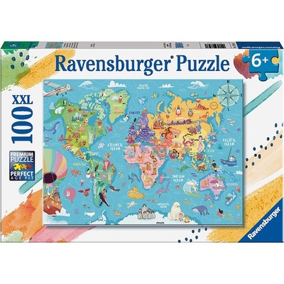 Ravensburger Weltkarte 100 Stck. XXL Puzzle Alter 6+