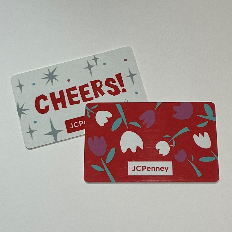 JCPenney Gift Cards, total verified balance is  $110.00, free USPS shipping