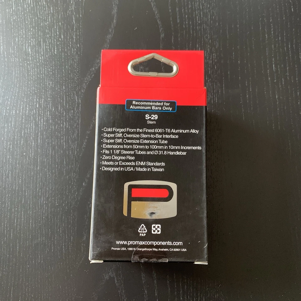 PROMAX  s-29 0 Degree Rise Stem 70 mm Red Color - Image 3 of 3