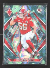 2025 Panini Phoenix Football George Karlaftis #62 Teal Ice /7
