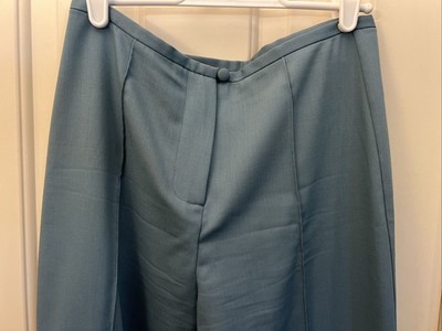 Paloma Wool Jorge Stretch Wool In Teal Blue Pants Size 38 EUC | eBay