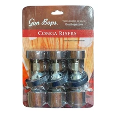 Gon Bops Conga Risers Set of 3 Model STUCR Wood Finish
