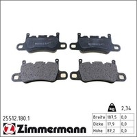 Zimmermann 25512.180.1 Bremsbelagsatz FüR Porsche 911 Cayman 991 981