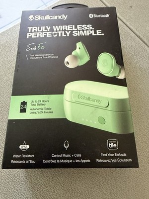 Skullcandy Sesh Evo True Wireless Bluetooth Headphones - Mint (New)
