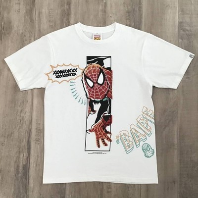 BAPE × Marvel Comics Spider-Man T-shirt a bathing ape NIGO White