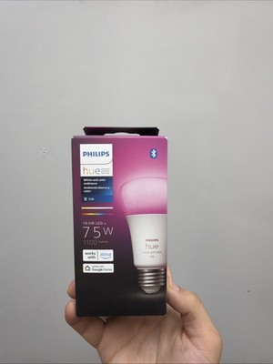 Philips Hue White & Color Ambiance E26 A19 75W/1100 Lumen Smart