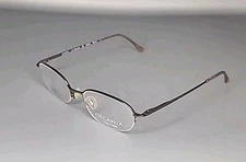 Organix Eyewear OR202 Brown Titanium Half Rim Eyeglass Frame 50/19/140