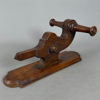 Vintage 1960s Italy Original Wall-Mounted Wooden Coat Rack Carved Turned