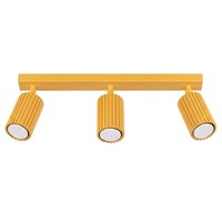 Deckenstrahler Aluminium Gelb Schwenkbar Drehbar GU10 L:45 Cm Deckenleuchte BüRo