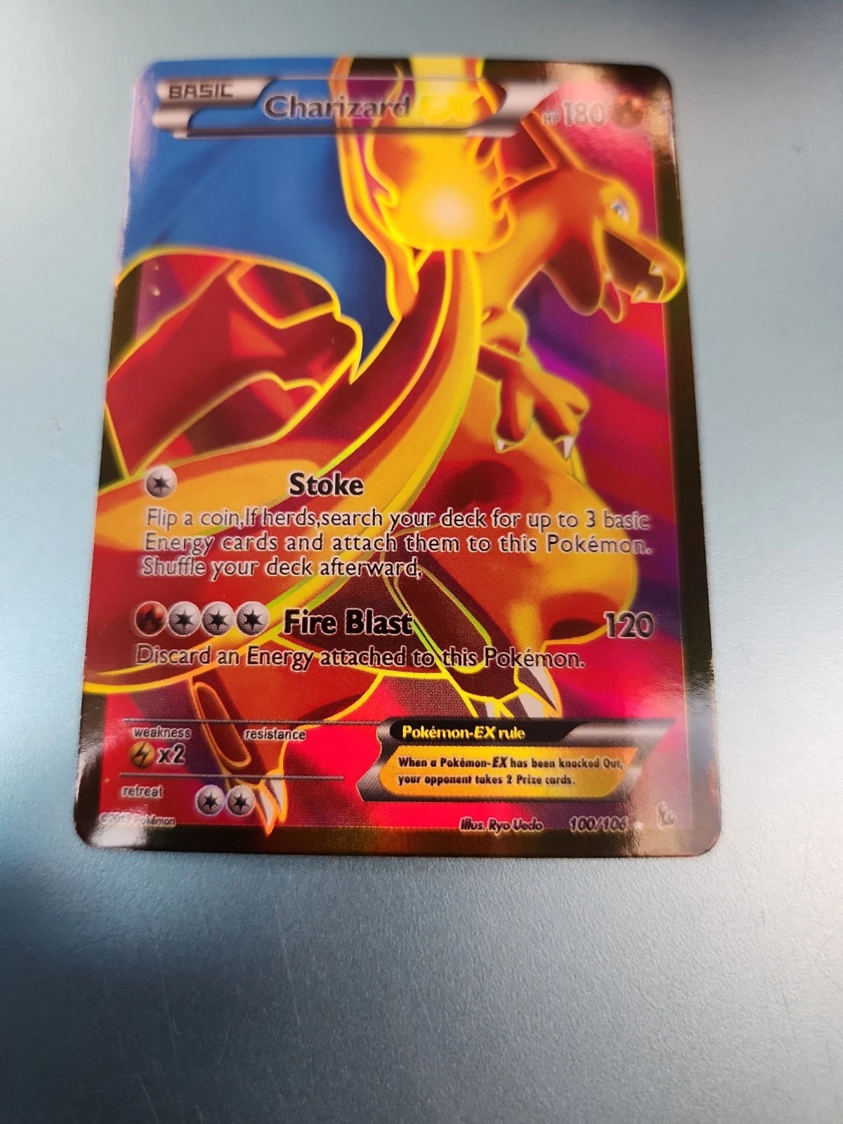 Charizard EX (100 Full Art) 100/106 Flashfire 2013