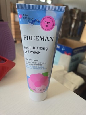 Freeman Moisturizing Glacier Water & Pink Peony Gel Facial Mask 3 Fl Oz New P4