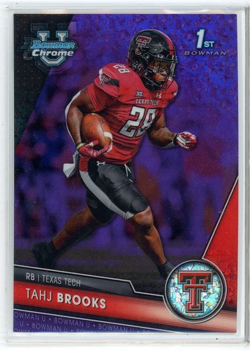 2023 Bowman Chrome University Tahj Brooks Purple Refractor #205/399 (KD)