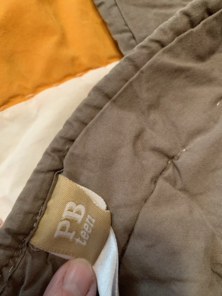 PB Teen Pottery Barn MVP Stripe Quilt & Pillow Sham Twin (64” X 84”) 100% Cotton - Image 4 of 4