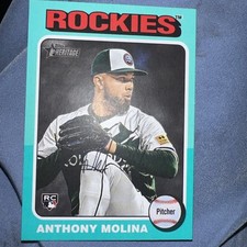🔥Anthony Molina 2024 Topps Heritage High Number #641 Aqua RC Rockies