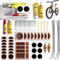 Fahrrad Flickzeug Set 44-128 StüCk Mit Metall Reifenheber Selbstklebend