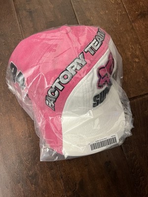 Supreme FW25 Fox Racing Cordura 6 Panel Cap Hat Pink White One