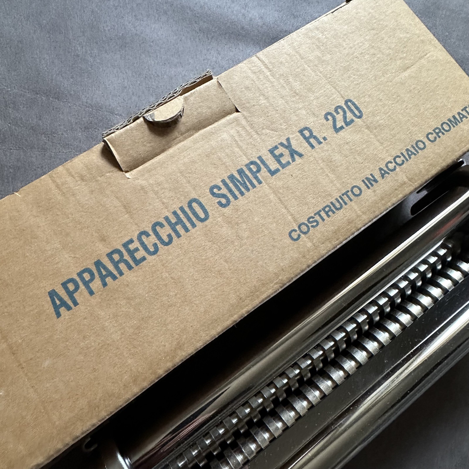 AS NEW IMPERIA RESTAURANT R220 4MM SPAGHETTI MAKER ATTACHMENT MADE IN ITALY