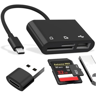 Kartenlesegerät 6-in-1 USB-C & USB 3.0, Micro SD, SDHC, SDXC, MMC, TF