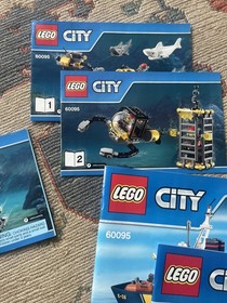 Lego City Deep Sea Exploration  60095 60092 Instruction Manuals 1,2,3,4 extras