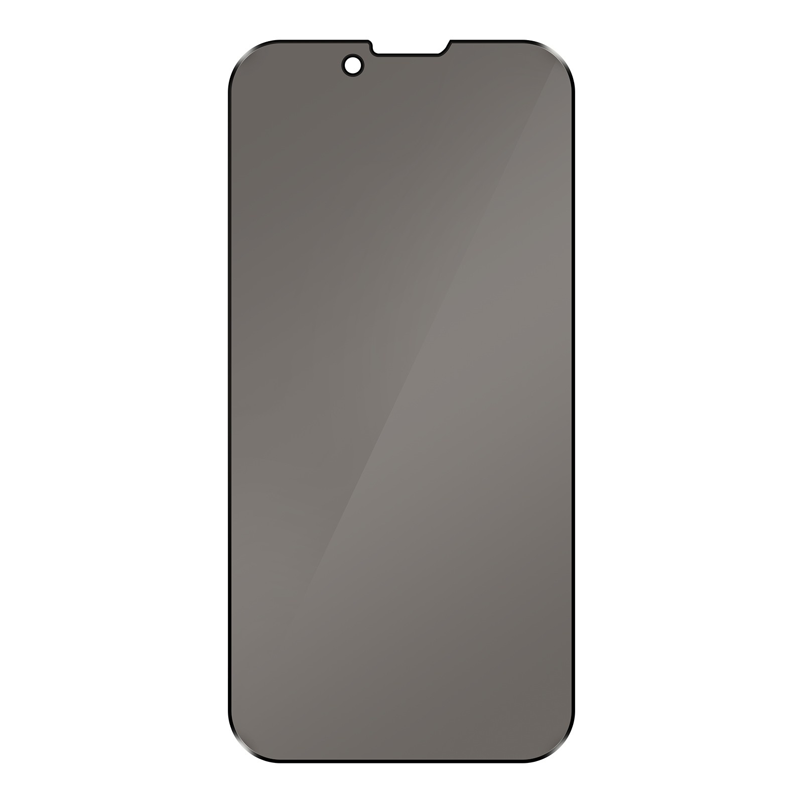 Verre trempé anti-espion pour iPhone 13 et 13 Pro protection écran noir 9H