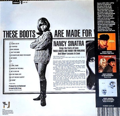 NANCY SINATRA - BOOTS - BLUE SWIRL VINYL LP " NEW, SEALED " REMASTERED - Picture 2 of 2