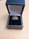 925 Sterling Silver Onyx Vintage Ring 7.25"