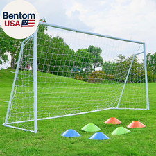 Soccer Goal 12 6, 8 6 and 6 4 FT Soccer Goals for Backyard, 2"Diameter Steel Soc