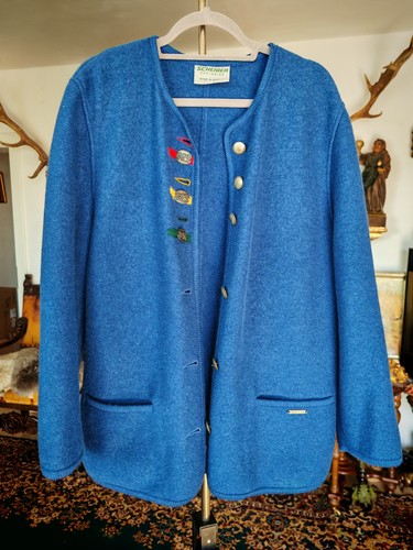 Damen Walkjacke 42 Geiger Exclusive Austria Schurwolle Trachtenjacke - Bild 2 von 11