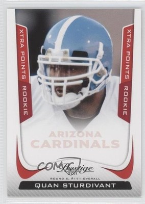 2011 Panini Prestige Xtra Points Red 15/100 Quan Sturdivant #277 Rookie RC fm0