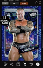 DIGITAL TOPPS WWE SLAM RANDY ORTON ICONIC TOPPS COSMIC CHROME 25 BLUE MOON BASE