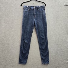 Curve Appeal Women Jeans 6/28 Blue Denim High-Rise Minimalist Jegging 26" Inseam