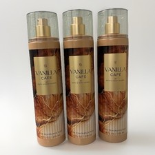 Bath  Body Works Vanilla Cafe Fine Fragrance Mist 8 Oz, Set Of 3, Brand New