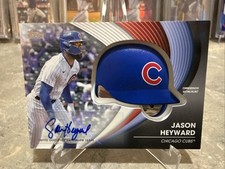 2022 Topps Series 2 Jason Heyward Batting Helmet Relic Auto 2/10!🔥