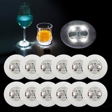 AHIER LED Coaster,12 Pcs Led Coasters for Drinks, Perfect for Party, Wedding,...