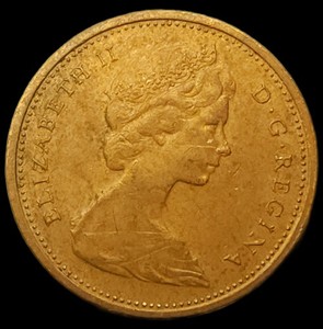 1968 Canadian copper One Cent