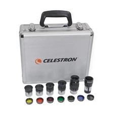 Celestron Accessory Kit with Five 1.25" Plossl Eyepieces, 2x Barlow and Filter S