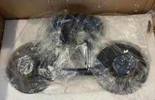 Justice Design Group BAC-8512-MBLK 2 Light Fixture for Bathroom Black Free Ship