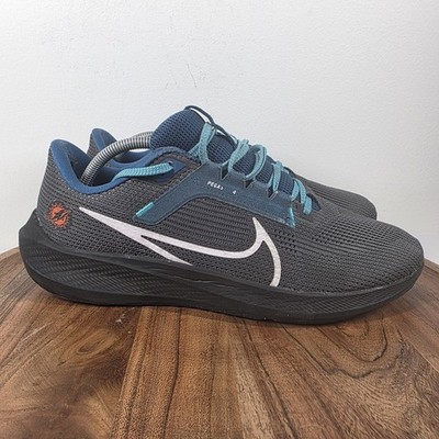NFL X NIKE Air Zoom Pegasus 40 Miami Dolphins Mens Gray Size 11 Shoes DZ5997-001