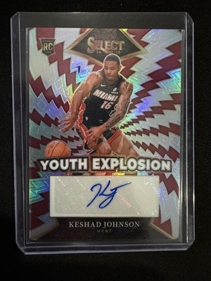 2024-25 Panini Select #YE-KEJ Keshad Johnson Youth Explosion Signatures