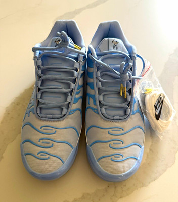 Nike Air Max Plus Pure Platinum University Blue DM0032-015 Mesh New