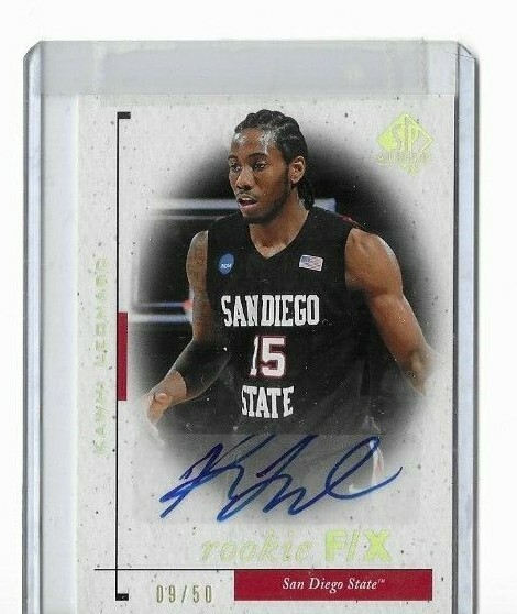 2011 SP Authentic #88 Kawhi Leonard RC Rookie Auto 09/50. | eBay