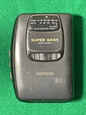 Aiwa Stereo Radio Cassette Player Super Bass HS-TA117 -