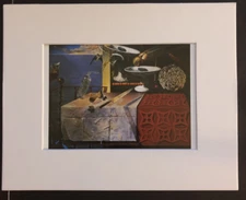 Salvador Dali' "Still Life-Fast Moving" 8 x 10 Matted Art Print-1956