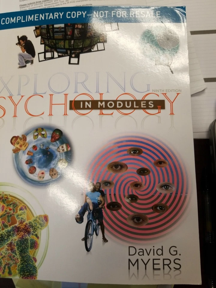 Exploring Psychology 9th Edition In Modules David G. Myers UNUSED FREE SHIPPING - Image 2 of 3