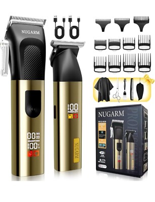 Professional Hair Clippers for Men -Cordless Barber Clippers Zero Gapped T-Blade