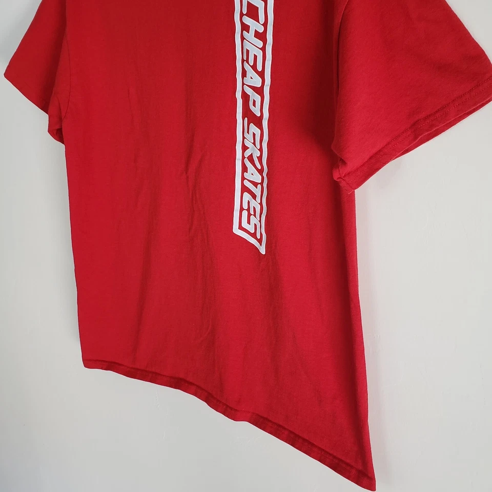 CCS Patines Baratos Manga Corta Camiseta Para Hombre Grande Rojo Monopatín 0424 Foto 3 de 4