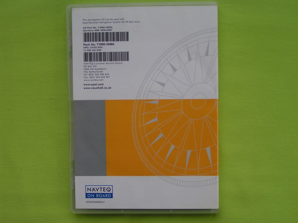 NAVIGATION OPEL CD 70 NAVI DEUTSCHLAND 2007 ZAFIRA B ASTRA H CORSA SIGNUM MERIVA - Bild 2 von 3